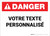 Custom ANSI French Danger Wall Sign