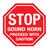 Stop Sound Horn Proceed with Caution - Circular Wall Sign