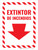 Extintor Flecha Hacia Abajo - Wall Sign
