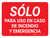 Sólo para Uso de Bomberos y Emergencias Fondo Rojo - Wall Sign
