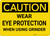 Caution: Wear Eye Protection When Using Grinder - Wall Sign