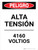 Peligro - Alta Tensión 4160 Voltios Vertical - Wall Sign