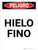 Peligro - Hielo fino Vertical - Wall Sign