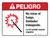 Peligro - No mirar al Soldador Del Fuego en el Trabajo Puede Causar Ceguera ANSI Horizontal - Wall Sign