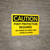 Caution: Foot Protection Required No Tennis Or Open Toed Shoes - Wall Sign