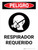 Peligro - Respirador Requerido Vertical - Wall Sign