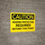 Caution: Hearing Protection Required Beyond This Point Warning - Wall Sign