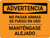 Advertencia - No Pagar Armas de fuego en uso Manténgase Alejado Horizontal - Wall Sign