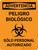 Advertencia - Peligro Biológico - Sólo Personal Autorizado Vertical - Wall Sign
