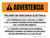 Advertencia - Peligro de Descarga Eléctrica Tensión DC Horizontal - Wall Sign