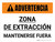 Advertencia - Zona Minera Manténgase Alejado Horizontal - Wall Sign