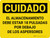 Cuidado - El Almacenamiento debe estar a 18 Pulgadas por Debajo de los Aspersores - Wall Sign