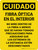 Cuidado - Fibra Óptica en el Interior No Mirar si no se Toman Precauciones Vertical - Wall Sign