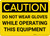 Caution: PPE Do Not Wear Gloves With Equipment - Wall Sign