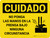 Cuidado - No Ponga las Manos en la Prensa Bajo Ninguna Circunstancia con Icono - Wall Sign