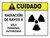 Cuidado - Radiación de rayos X Horizontal - Wall Sign