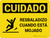 Cuidado - Resbaladizo Cuando está Mojado con Gráfico Horizontal - Wall Sign