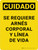 Cuidado - Se Requiere Arnés Corporal y Línea de Vida Vertical - Wall Sign