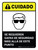 Cuidado - Se Requieren Gafas de Seguridad Vertical - Wall Sign