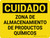 Cuidado - Zona de Almacenamiento de Productos Químicos Peligrosos - Wall Sign
