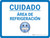 Cuidado - Área de Refrigeración con Emoji Horizontal - Wall Sign