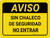 Aviso - Amarillo Sin Chaleco de Seguridad No Entrar Horizontal - Wall Sign