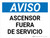 Aviso - Ascensor Fuera de Servicio - Horizontal - Wall Sign