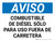 Aviso - Combustible Diesel Sólo para uso Fuera de la Carretera Horiztonal - Wall Sign