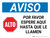Aviso - Deténgase, Por Favor, Espere Aquí Hasta que le Llamen con Icono Horizontal - Wall Sign