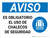 Aviso - Es Obligatorio el Uso de Chalecos de Seguridad - Wall Sign