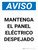 Aviso - Mantenga el Panel Eléctrico Despejado - Wall Sign
