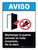 Aviso - Mantenga la Puerta Cerrada en Todo Momento No la Abra con Icono de Prohibición Vertical ANSI - Wall Sign