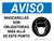 Aviso - Más Allá de este Punto se Requieren Máscaras con Icono Horizontal - Wall Sign