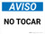 Aviso - No Tocar - Wall Sign