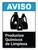 Aviso - Productos Químicos de Limpieza ANSI Vertical - Wall Sign
