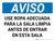 Aviso - Ropa de Sala Limpia EPI - Wall Sign