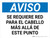 Aviso - Se Requiere Red para el Cabello más allá de este Punto Horizontal - Wall Sign