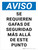 Aviso - Se Requieren Gafas de Seguridad más Allá de este Punto Vertical - Wall Sign