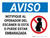 Aviso - Si Está Embarazada Notifique al Operador del Escáner Horizontal con Icono - Wall Sign