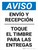 Aviso - Timbre de Envío y Recepción Para Entregas Vertical - Wall Sign