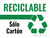 Cartón Reciclable Sólo Verde con Icono Horizontal - Wall Sign