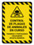 Control de Plagas de Animales en Progreso Líneas de Peligro con Icono Vertical - Wall Sign