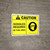 Caution: PPE Goggles Required in This Area ANSI - Wall Sign