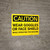 Caution: PPE Wear Goggles of Face Shield While Operating Machine - Wall Sign