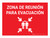 Zona de Reunión para Evacuación con Gráfico - Wall Sign