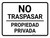 No Traspasar Propiedad Privada - Wall Sign