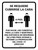 Se Requiere Cubrir la Cara con Iconos Vertical - Wall Sign
