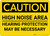Caution: PPE High Noise Area Hearing Protection Necessary - Wall Sign