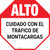 Alto - Cuidado con el Tráfico de Montacargas - Floor Sign