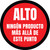 Alto - Ningún Producto Más Allá de Este Punto Circular - Floor Sign